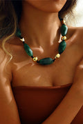 Collar de Cuentas de Resina Estilo Bohemio Vintage