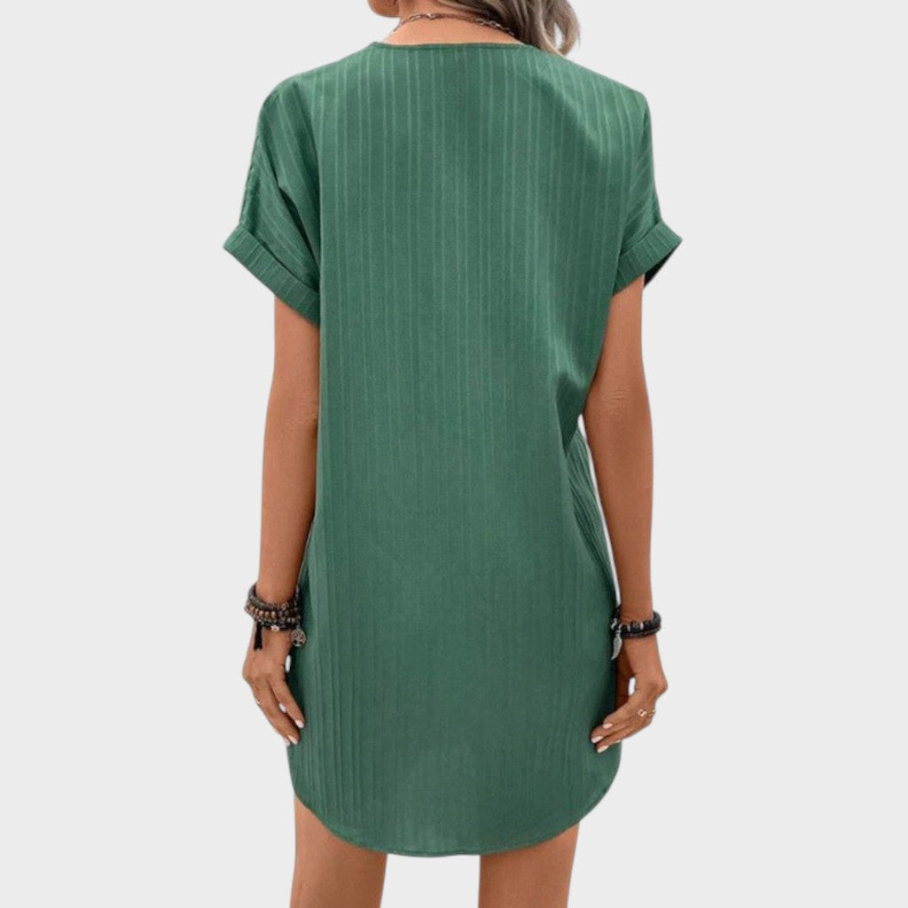 Atália | Cómodo vestido con cuello en V - OSMARA Fashion - vista 5