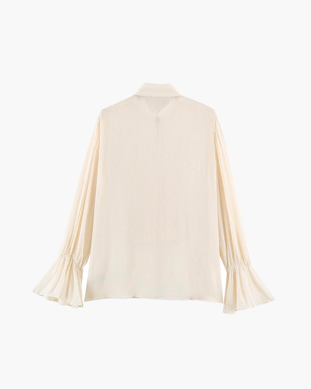 Amelie Blusa Vintage de Gasa con Cuello Alto