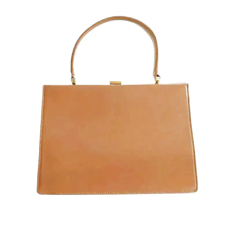 ANGIE - Bolso de Piel Lisa Vintage
