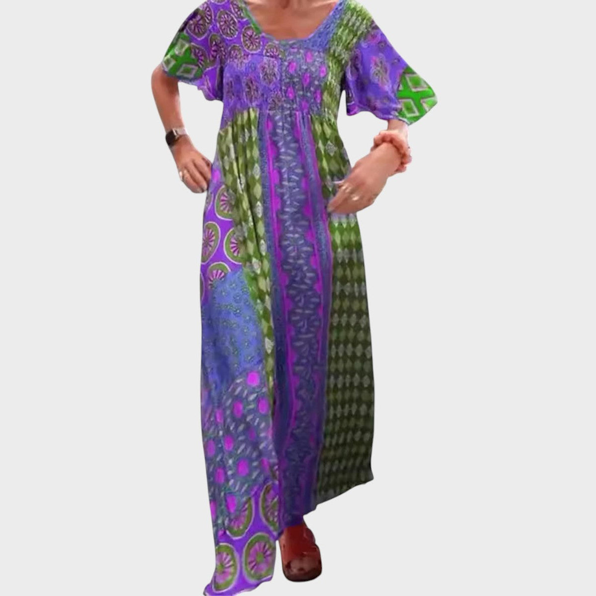 Jennie | Elegant Printed Maxi Dress