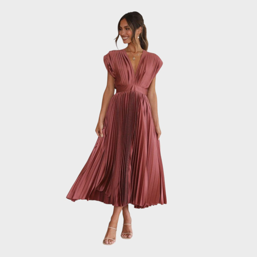 Liora | Robe Plissée Élégante