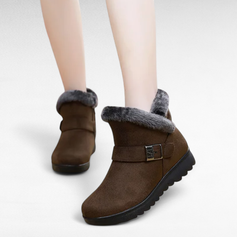 Tanya - Botas Bajas Forradas Planas con Cremallera