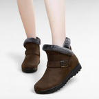 Tanya - Botas Bajas Forradas Planas con Cremallera