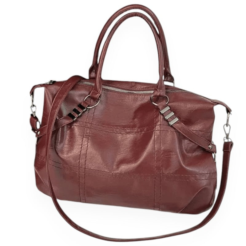 SEWY - Bolso para Clases Vintage de Piel - OSMARA Fashion - vista 2