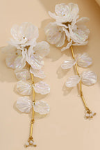 Pendientes de Sirena con Borlas Florales Nacaradas