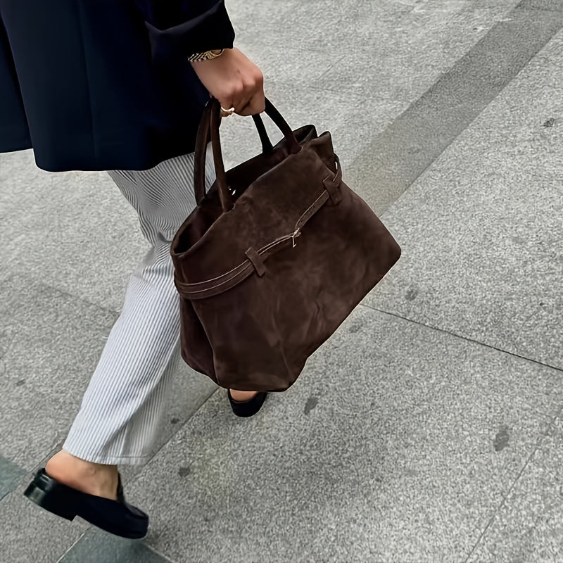 Arne - Bolso Grande Elegante de Gamuza