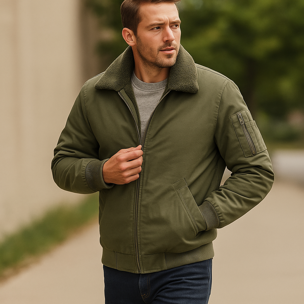 Chaqueta bomber para hombre – Elegante estilo aviador