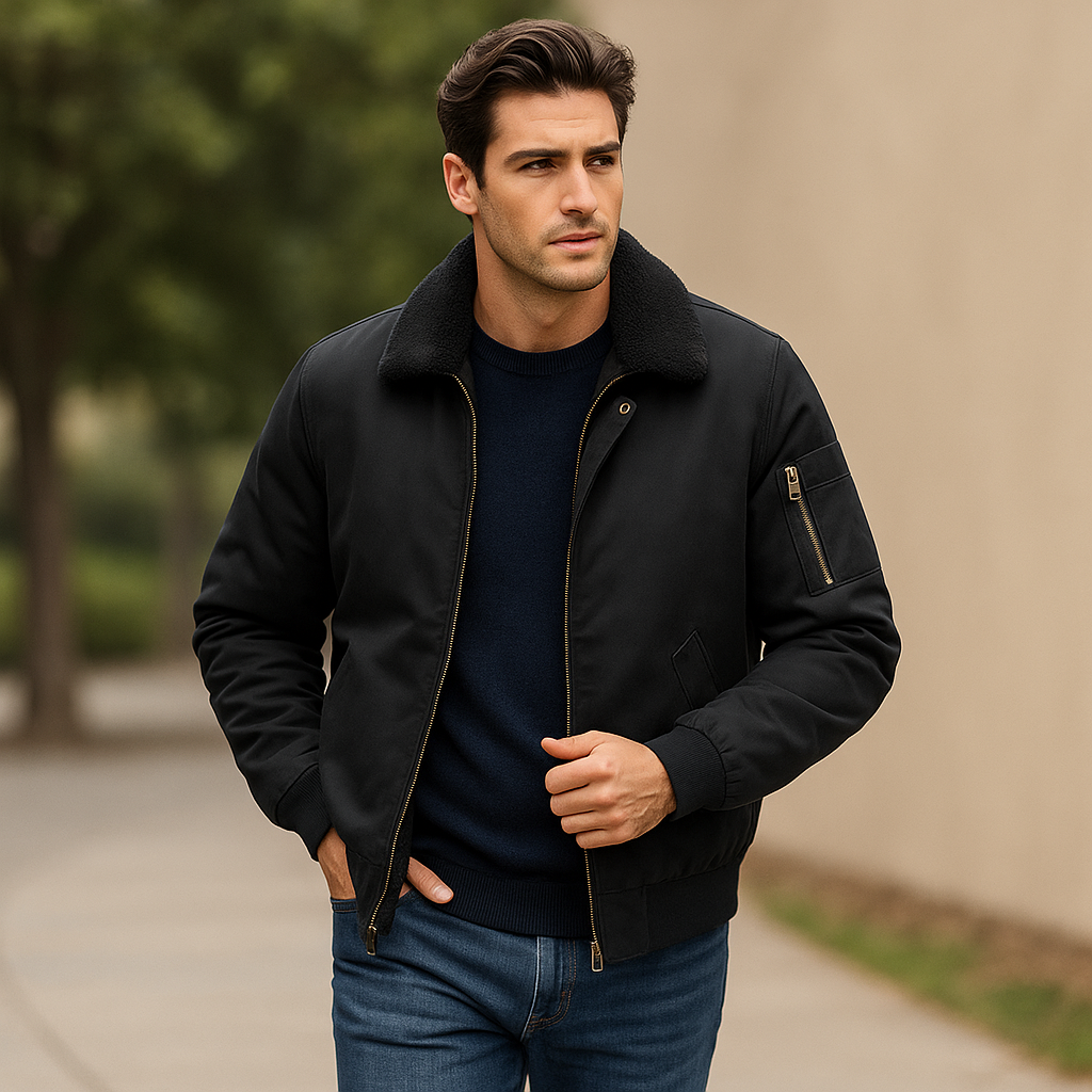 Chaqueta bomber para hombre – Elegante estilo aviador
