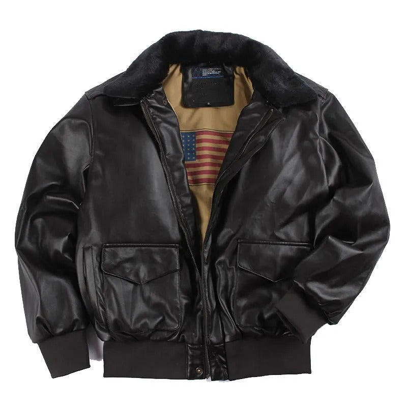 Chaqueta de moto vintage para invierno