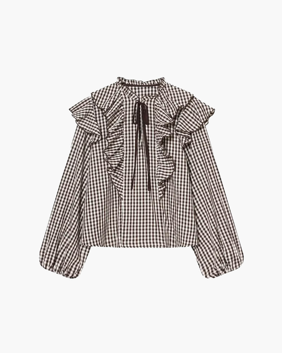Blusa Anna con Volantes y Vichy