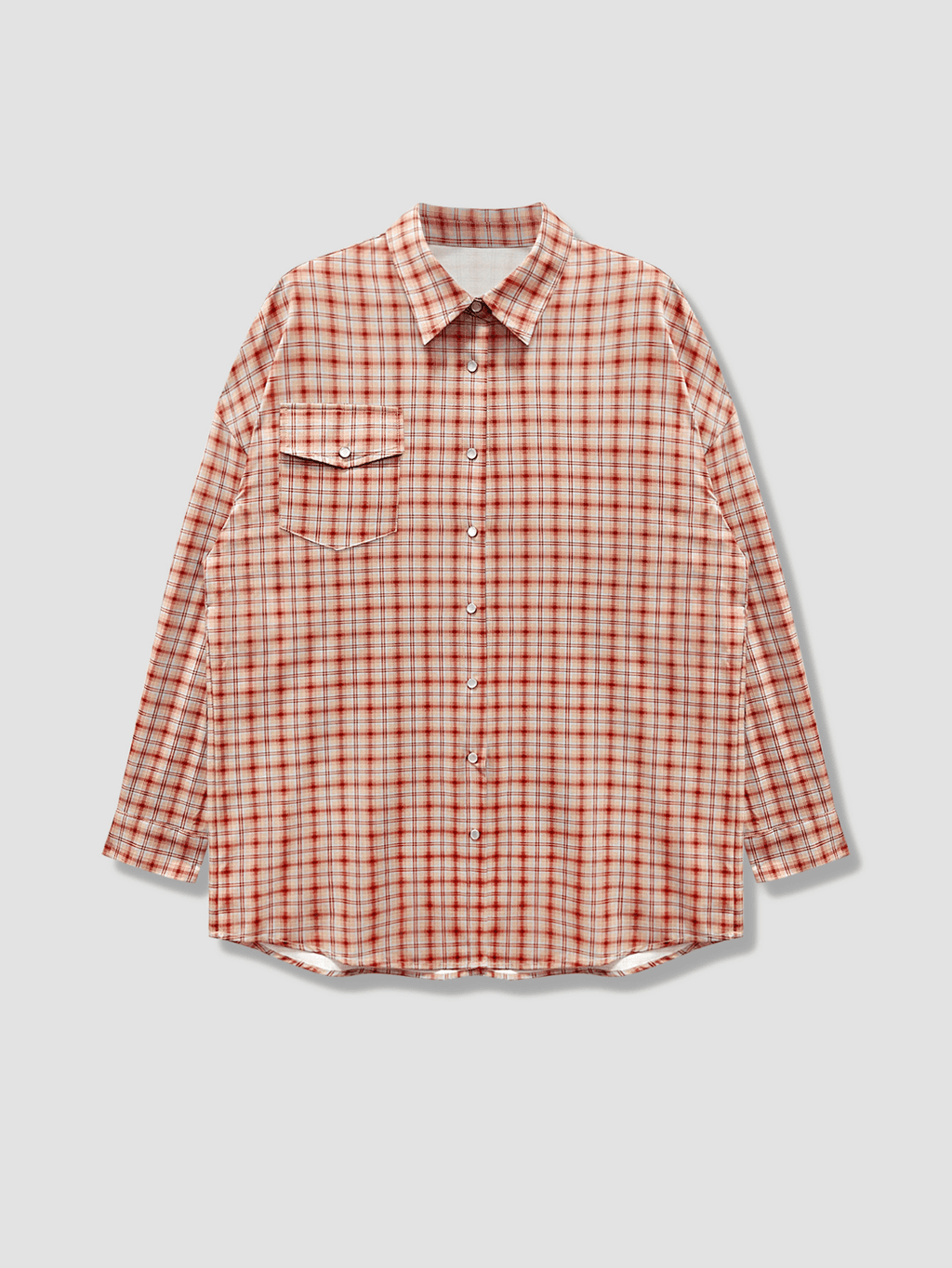 Blusa camisa Carmen oversize a cuadros