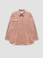 Blusa camisa Carmen oversize a cuadros