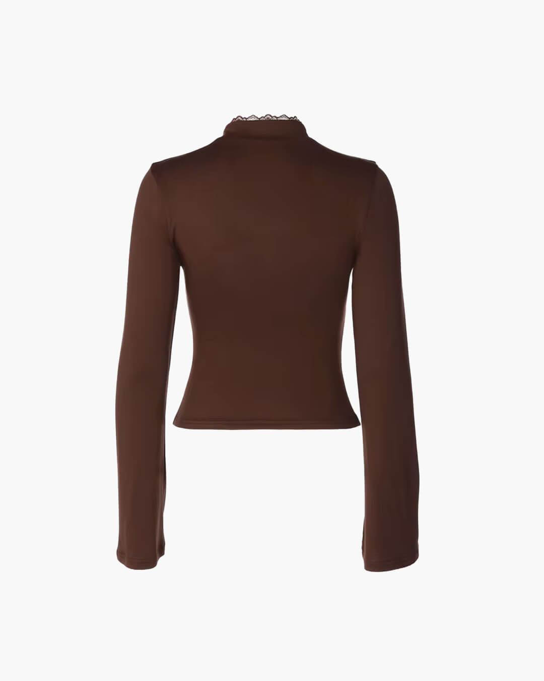 Blusa Gloria con cuello alto y aberturas en el escote