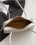 Bolso baguette Ella de cuero vegano vintage