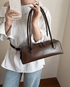 Bolso baguette Ella de cuero vegano vintage