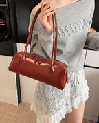 Bolso baguette Ella de cuero vegano vintage