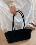 Bolso de hombro Nicole vintage de ante sintético