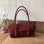 Bolso de hombro Nicole vintage de ante sintético