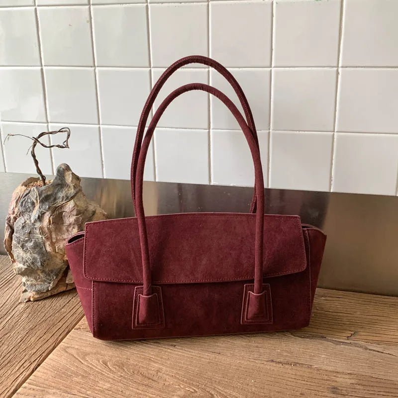 Bolso de hombro Nicole vintage de ante sintético