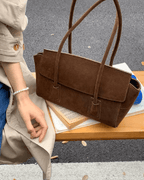 Bolso de hombro Nicole vintage de ante sintético