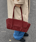 Bolso de hombro Nicole vintage de ante sintético