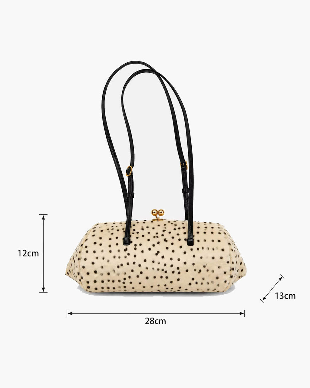Bolso de Hombro Nina de Pelo Sintético Estampado