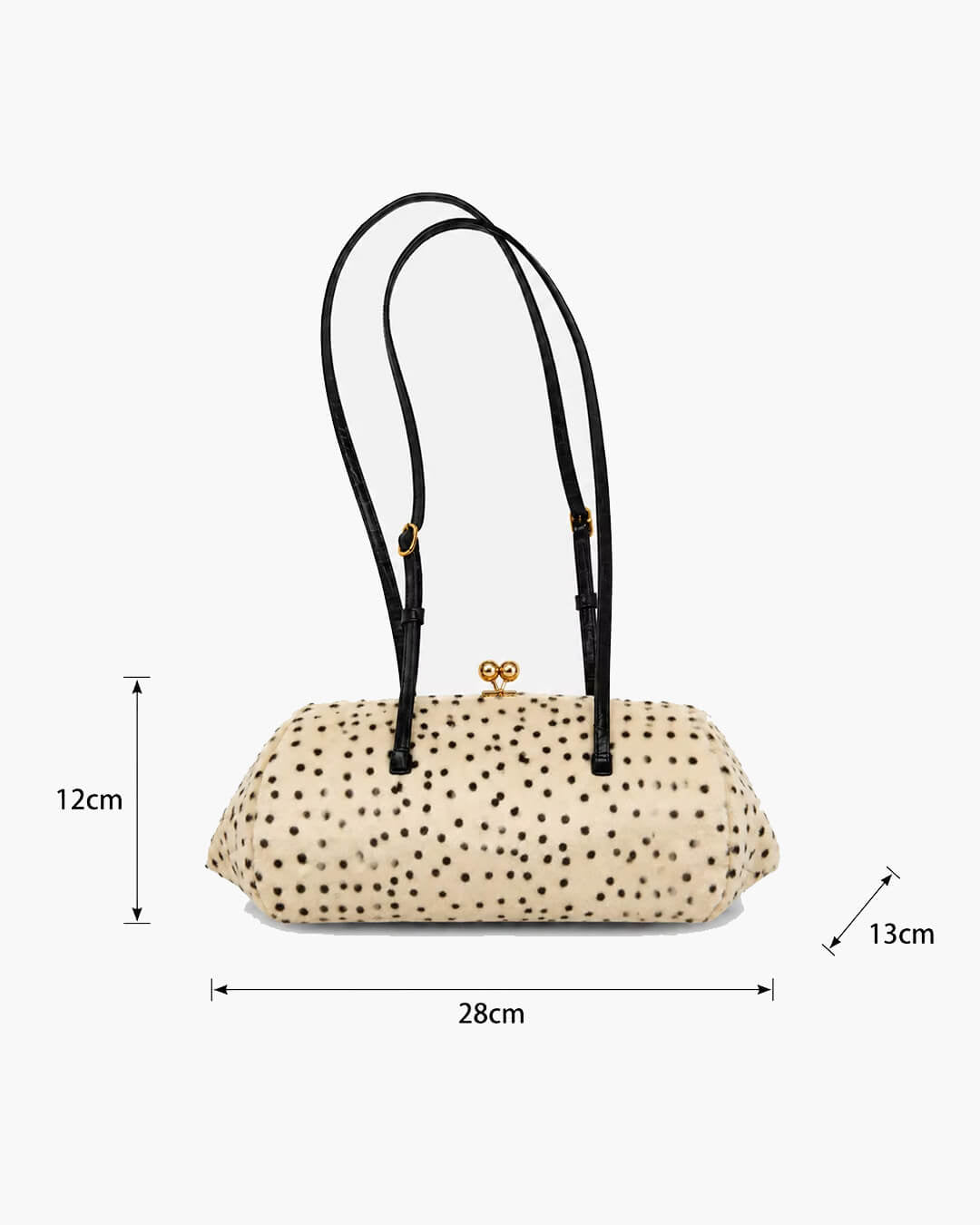 Bolso de Hombro Nina de Pelo Sintético Estampado