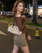Bolso de Hombro Nina de Pelo Sintético Estampado