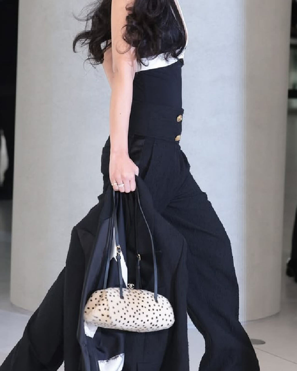 Bolso de Hombro Nina de Pelo Sintético Estampado