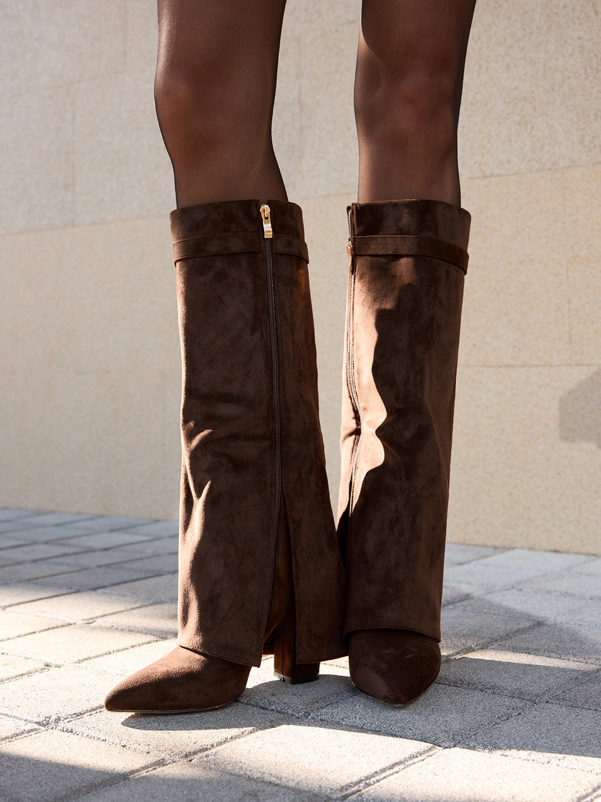 Botas altas hasta la rodilla Gina de ante sintético