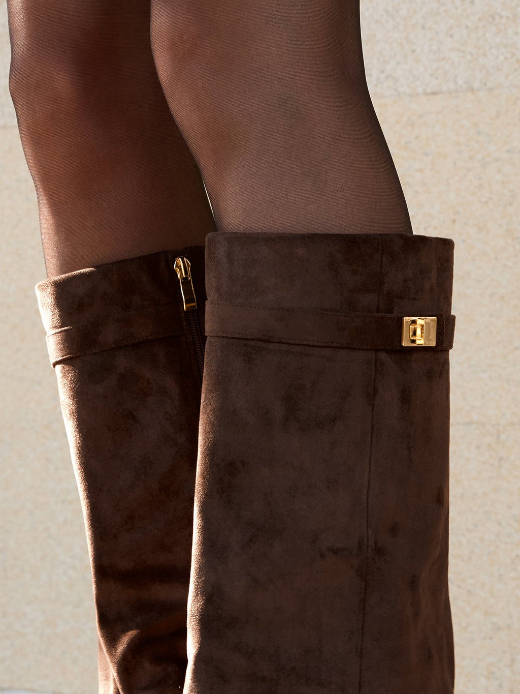 Botas altas hasta la rodilla Gina de ante sintético