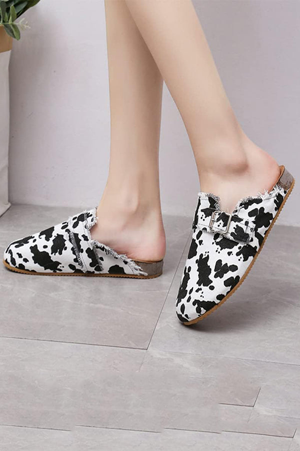 Zapatos Planos Informales Estampados de Borde Vivo