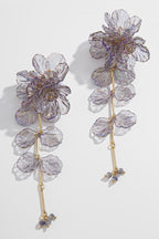 Pendientes de Sirena con Borlas Florales Nacaradas