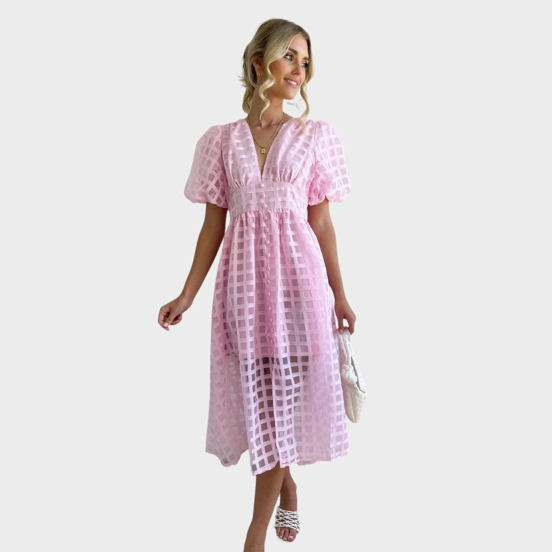 Julia | Lace dress with flared sleeves