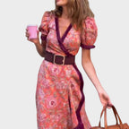 Sylvie | Long dress with flared sleeves