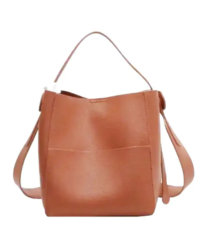 CAMILLE - Bolso Bandolera Grande de Piel Flexible Grabada