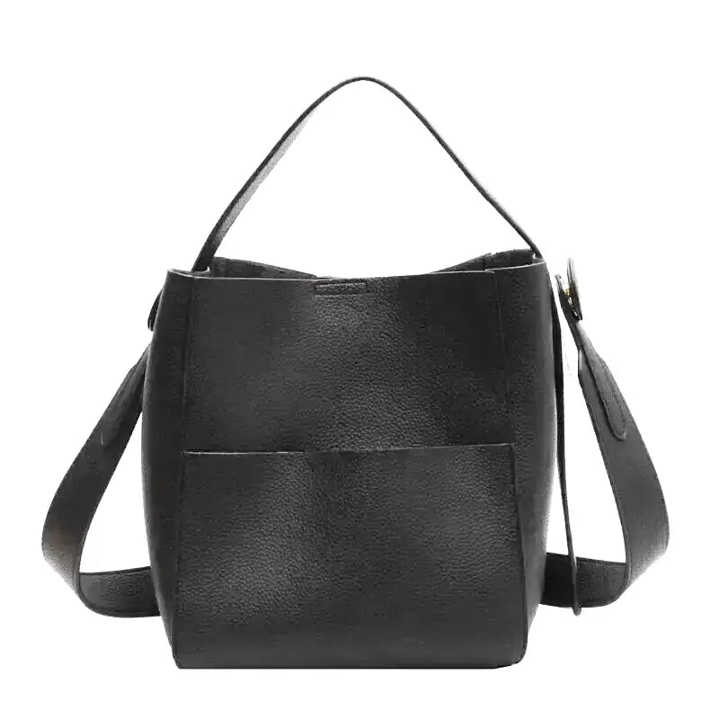 CAMILLE - Bolso Bandolera Grande de Piel Flexible Grabada