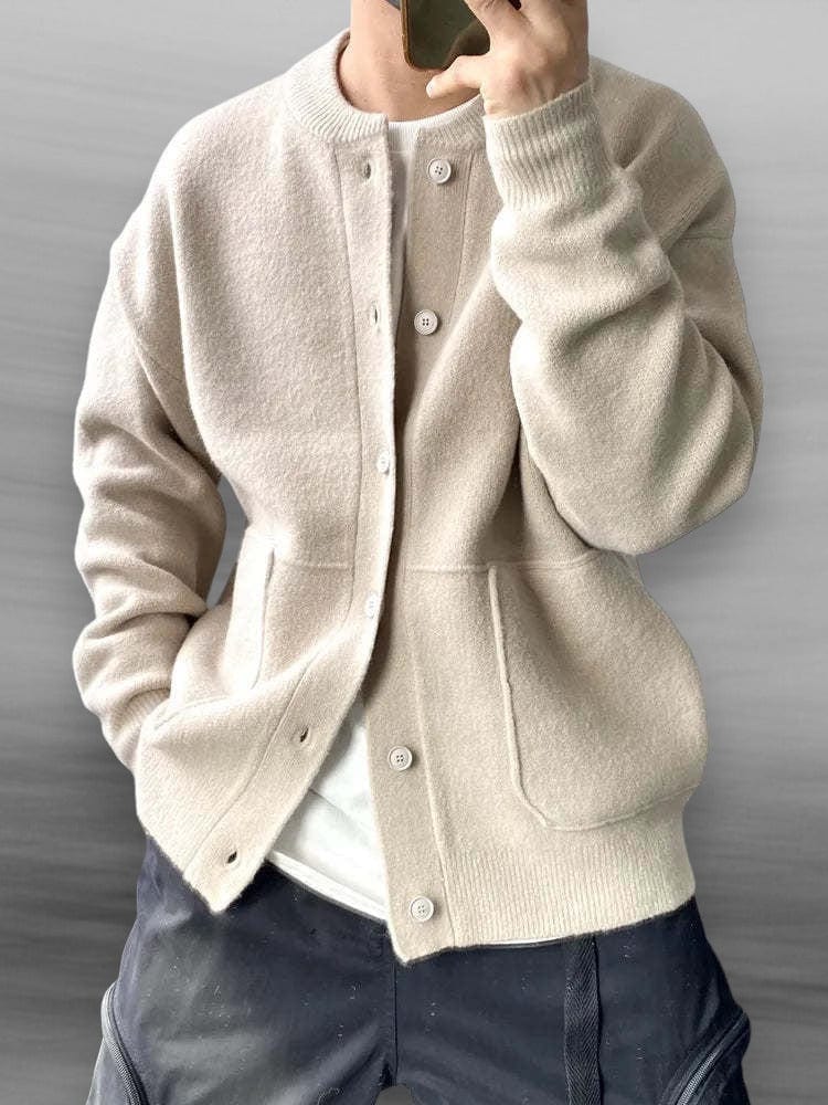 Cárdigan de hombre con botones – Corte holgado, comodidad suave y elegante