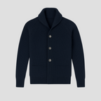 Cárdigan de Punto Acanalado – Cuello Alto y Estilo Elegante