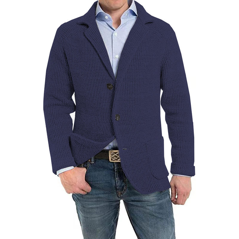 Cárdigan elegante para hombre: confort cálido y corte versátil