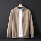 Cárdigan clásico con cremallera para hombres - Elegancia cotidiana