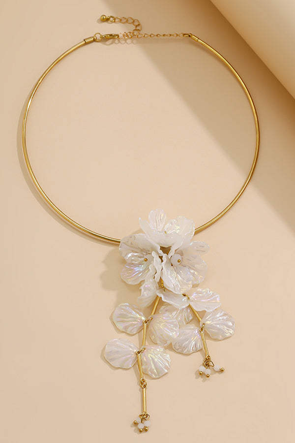 Pendientes de Sirena con Borlas Florales Nacaradas