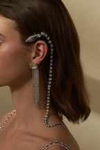 Complemento de Pelo con Cadena de Serpiente y Brillantes