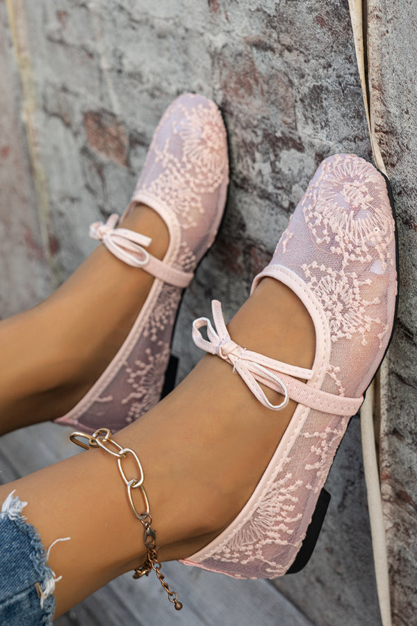Zapatos Planos Informales con Lentejuelas Bordadas