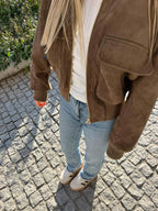 Chaqueta bomber Natalie de ante sintético