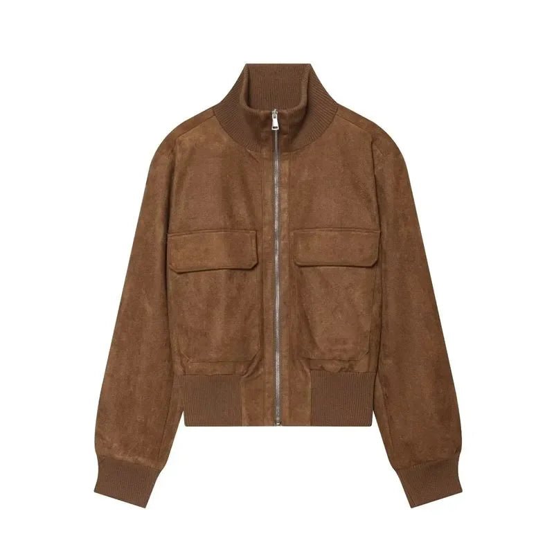 Chaqueta bomber Natalie de ante sintético