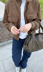Chaqueta bomber Natalie de ante sintético