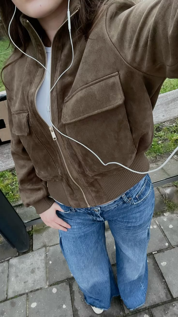 Chaqueta bomber Natalie de ante sintético