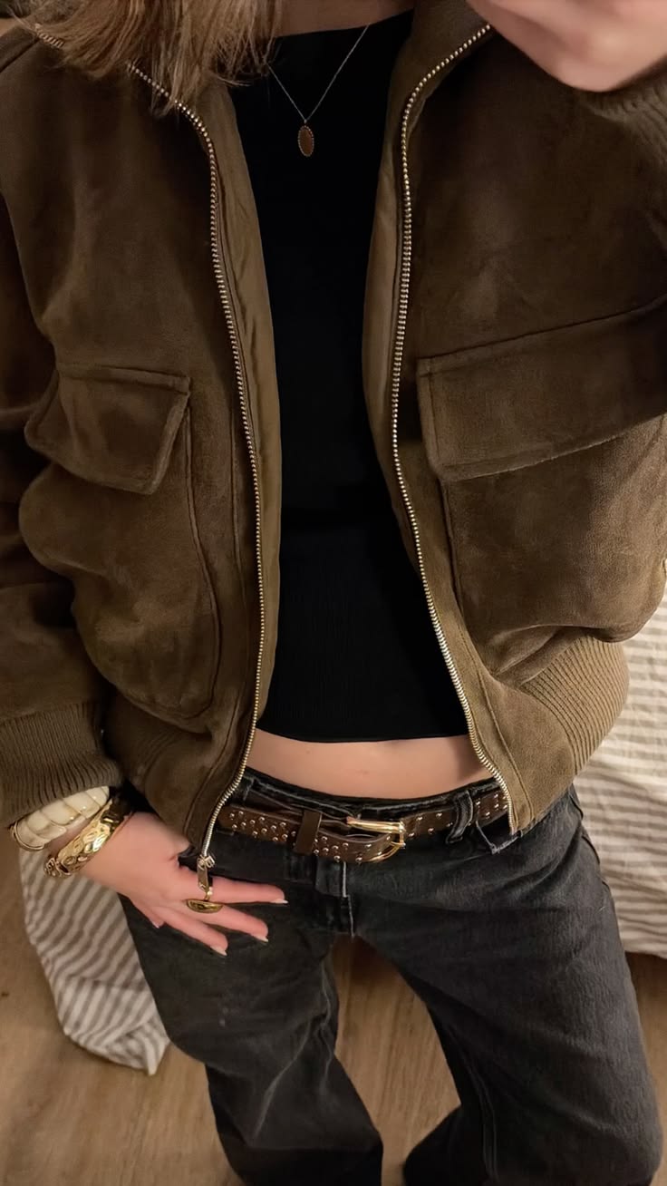 Chaqueta bomber Natalie de ante sintético